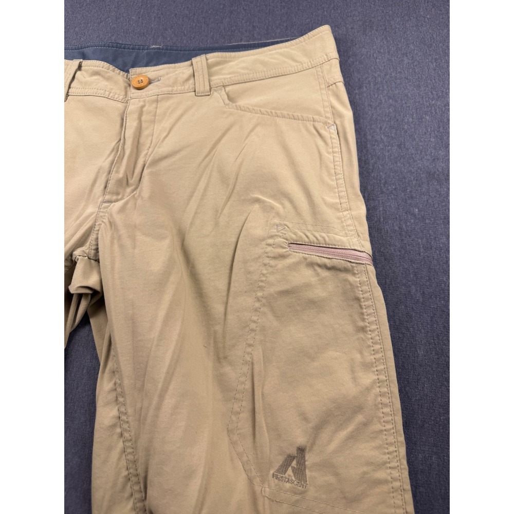 Eddie Bauer First Ascent Mens Hiking Pants Khaki Tan Cargo 36w Articulated‎ Knee